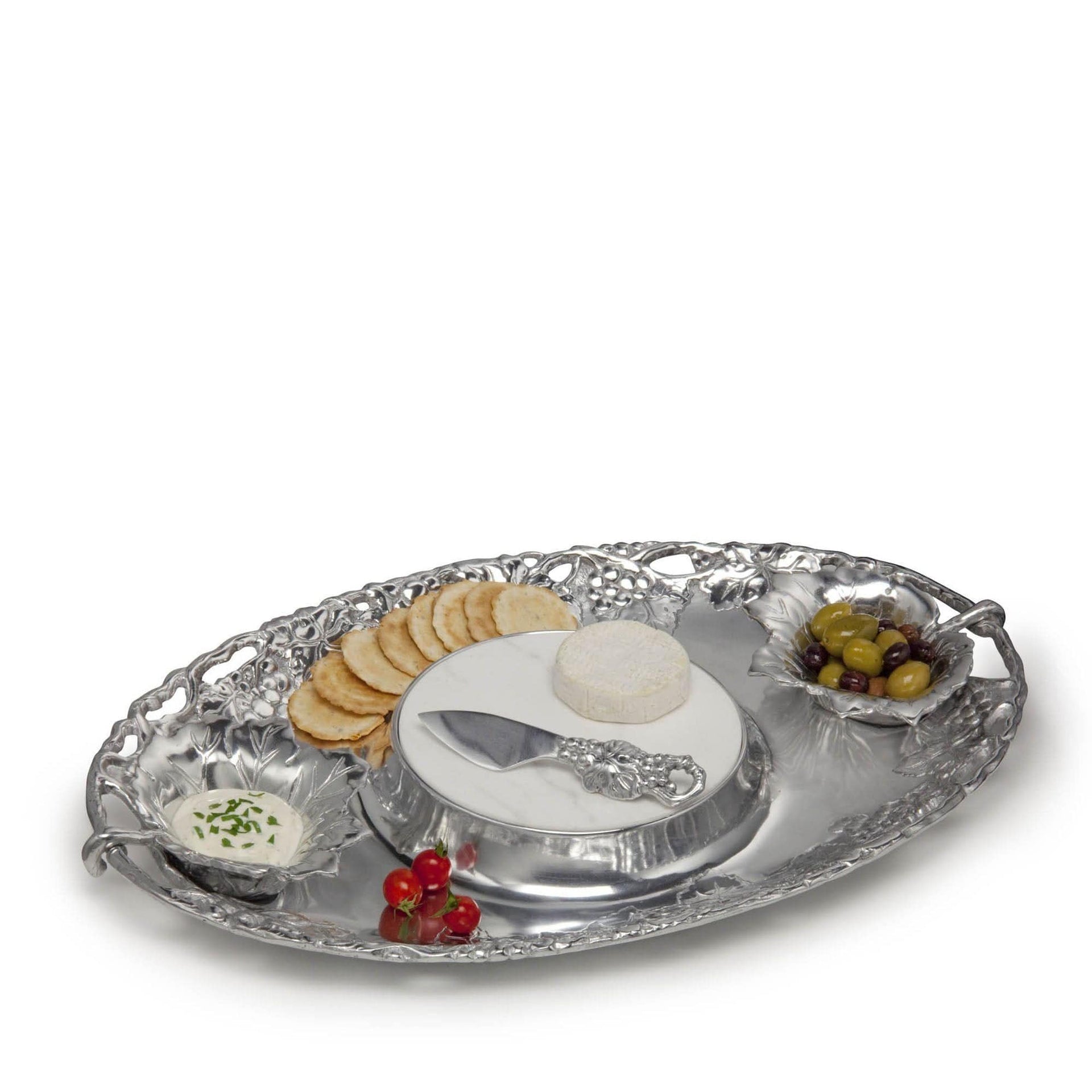 5pcs. Grape Tray Entertainment Set by Arthur Court Designs