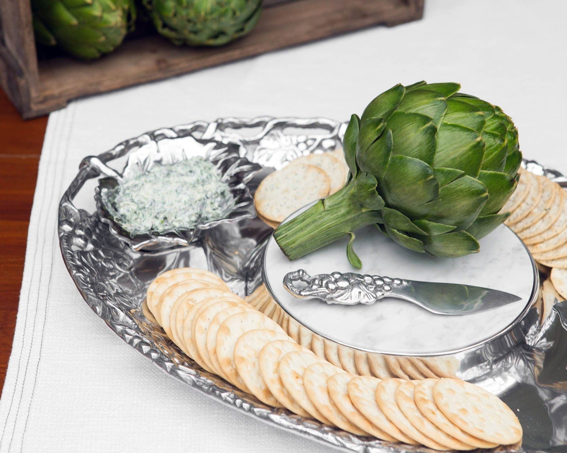 5pcs. Grape Tray Entertainment Set by Arthur Court Designs