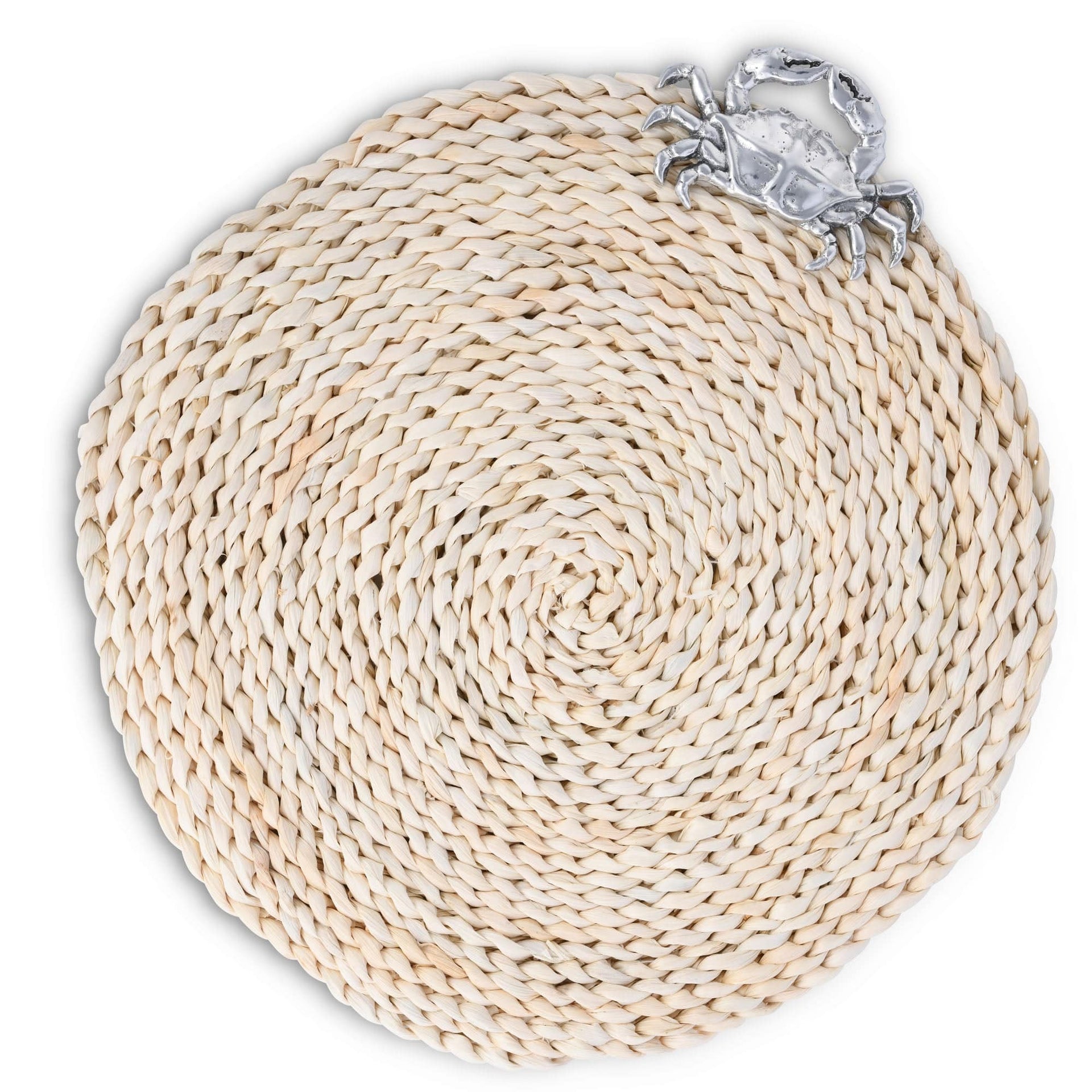 Crab Twisted Seagrass Placemats - Set of 4 by Arthur Court Designs