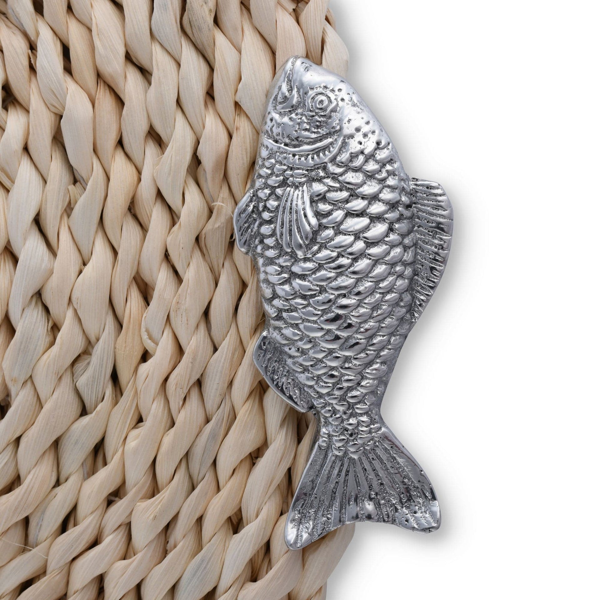 Fish Twisted Seagrass Placemats - Set of 4 by Arthur Court Designs