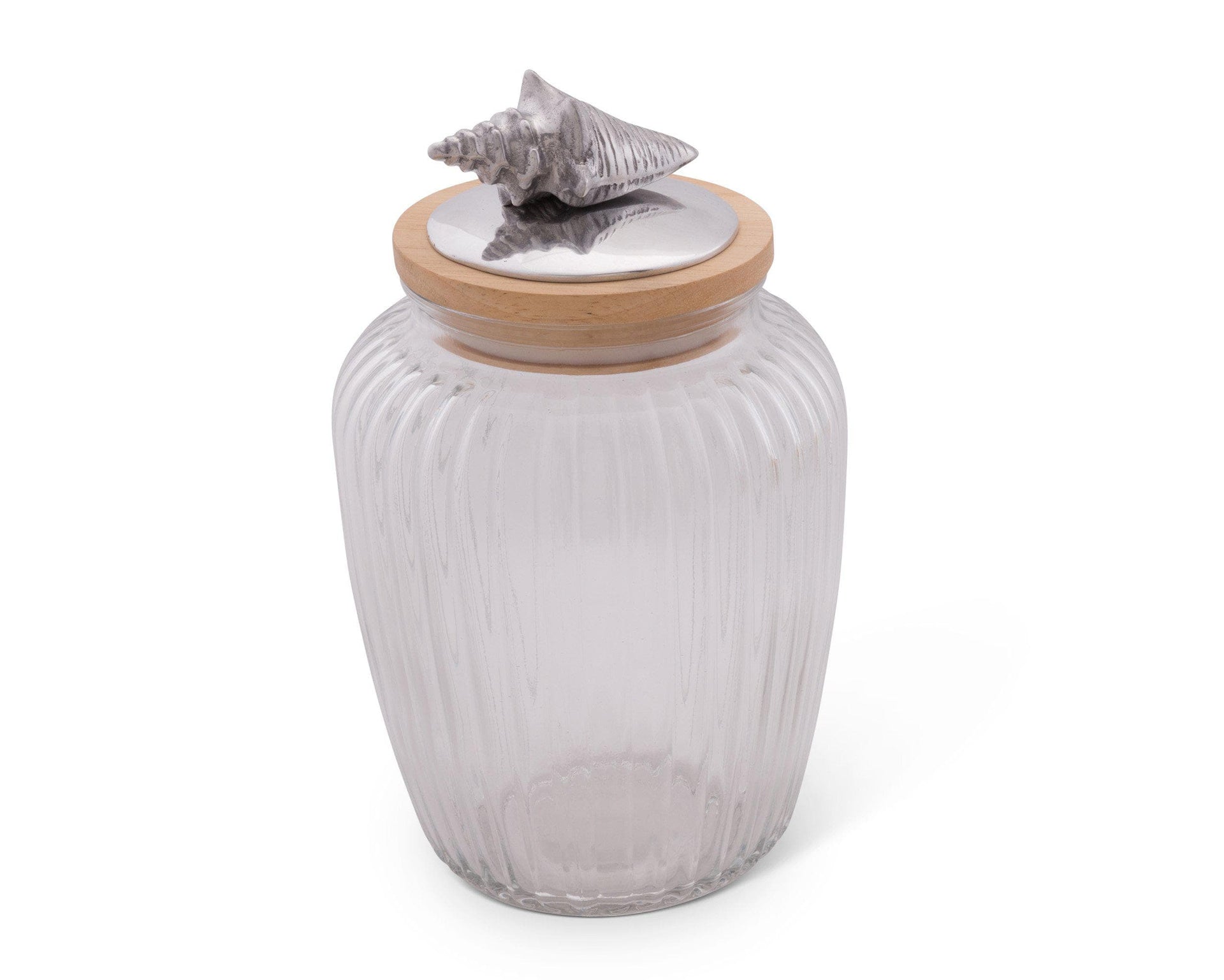 Shell Glass Canister by Arthur Court Designs