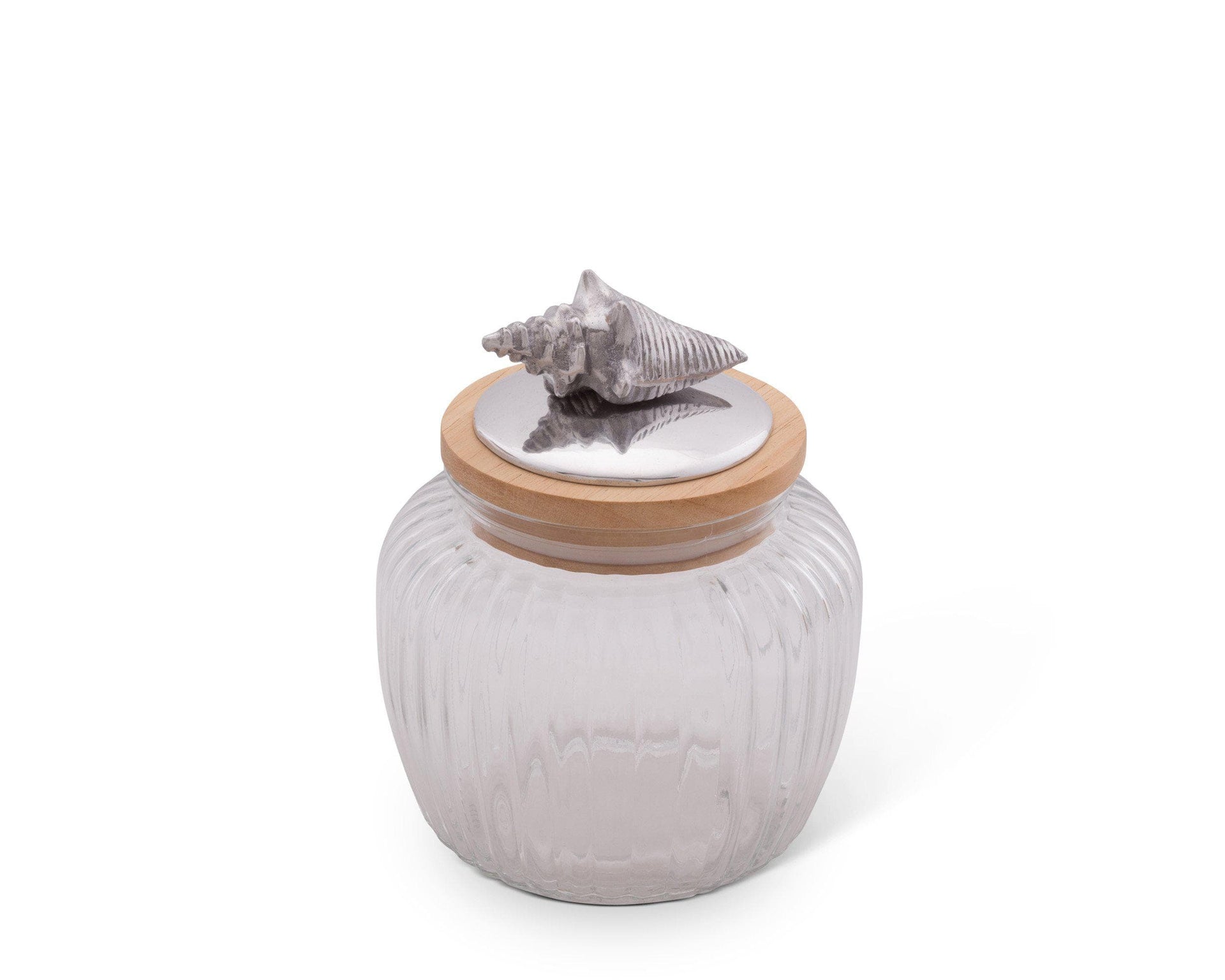 Shell Glass Canister by Arthur Court Designs