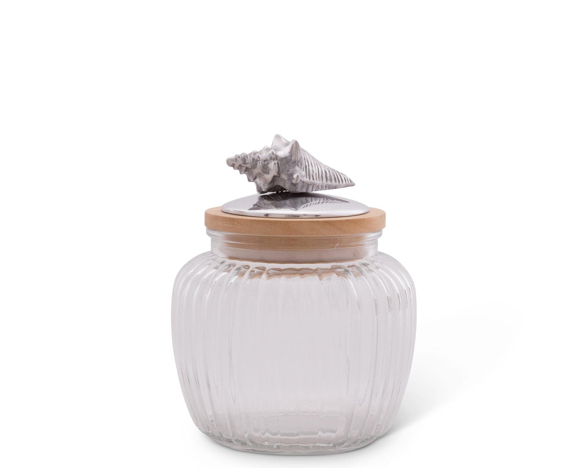 Shell Glass Canister by Arthur Court Designs