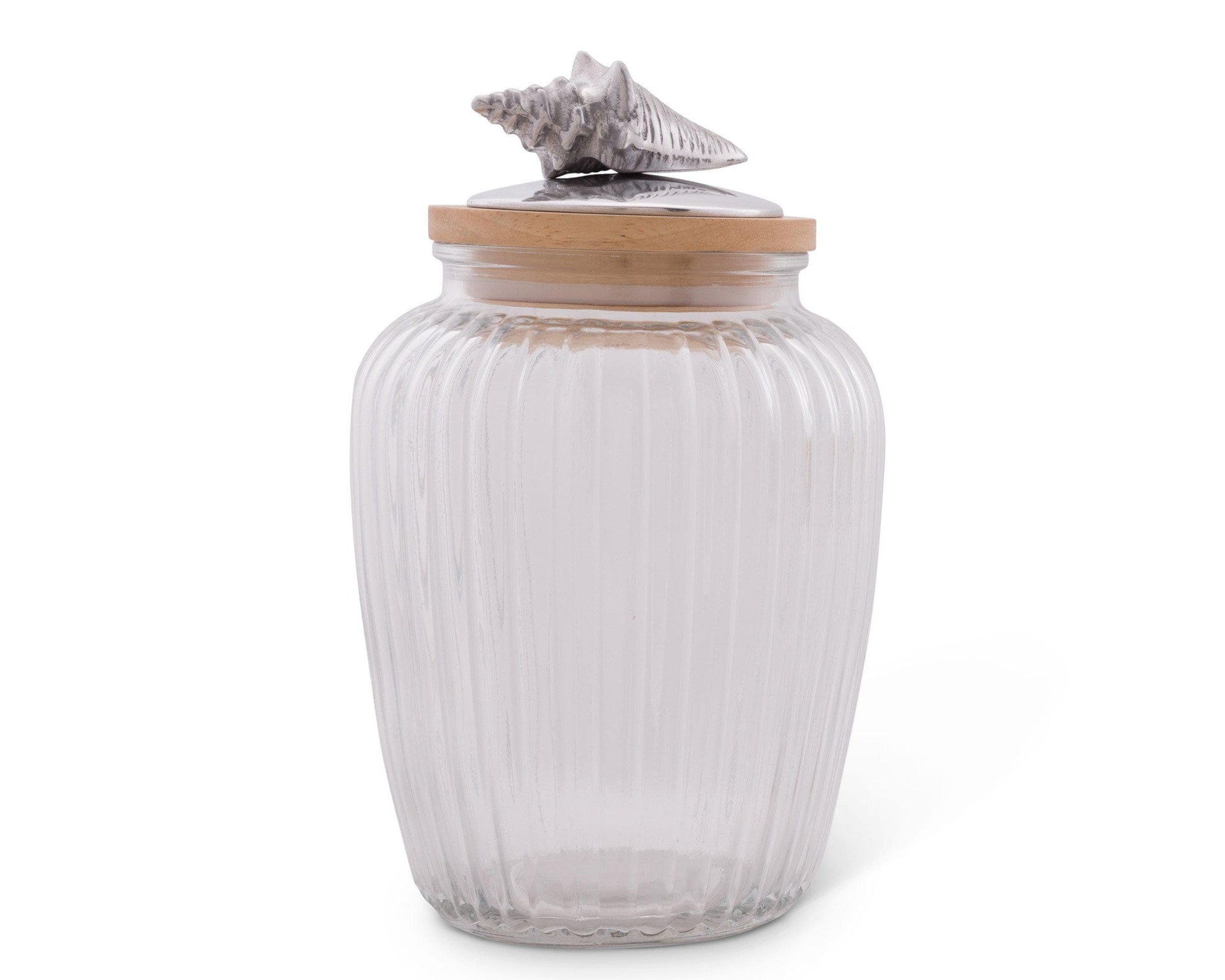 Shell Glass Canister by Arthur Court Designs