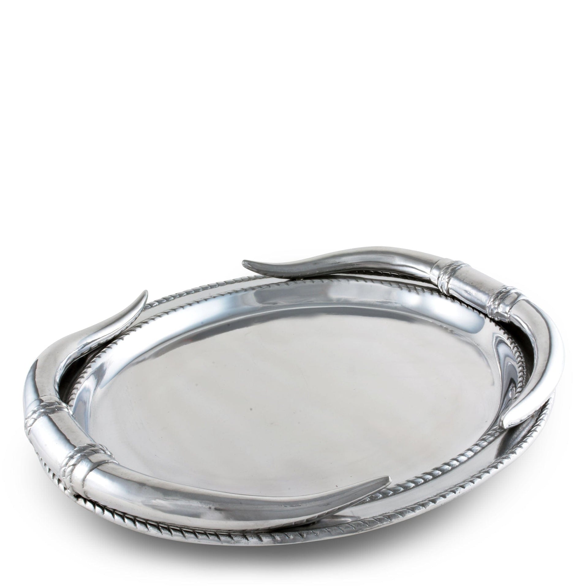 Longhorn Oval Platter by Arthur Court Designs