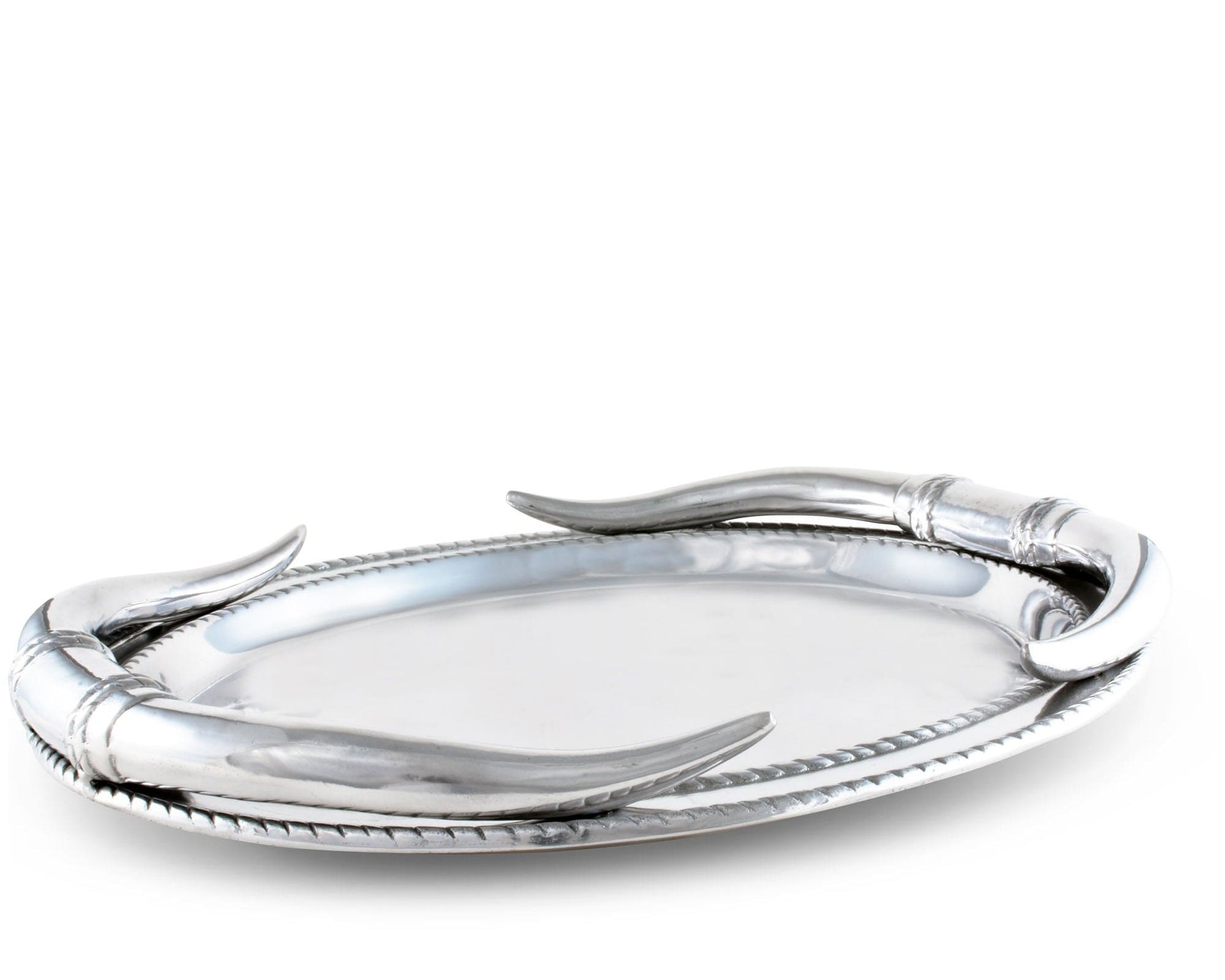 Longhorn Oval Platter by Arthur Court Designs