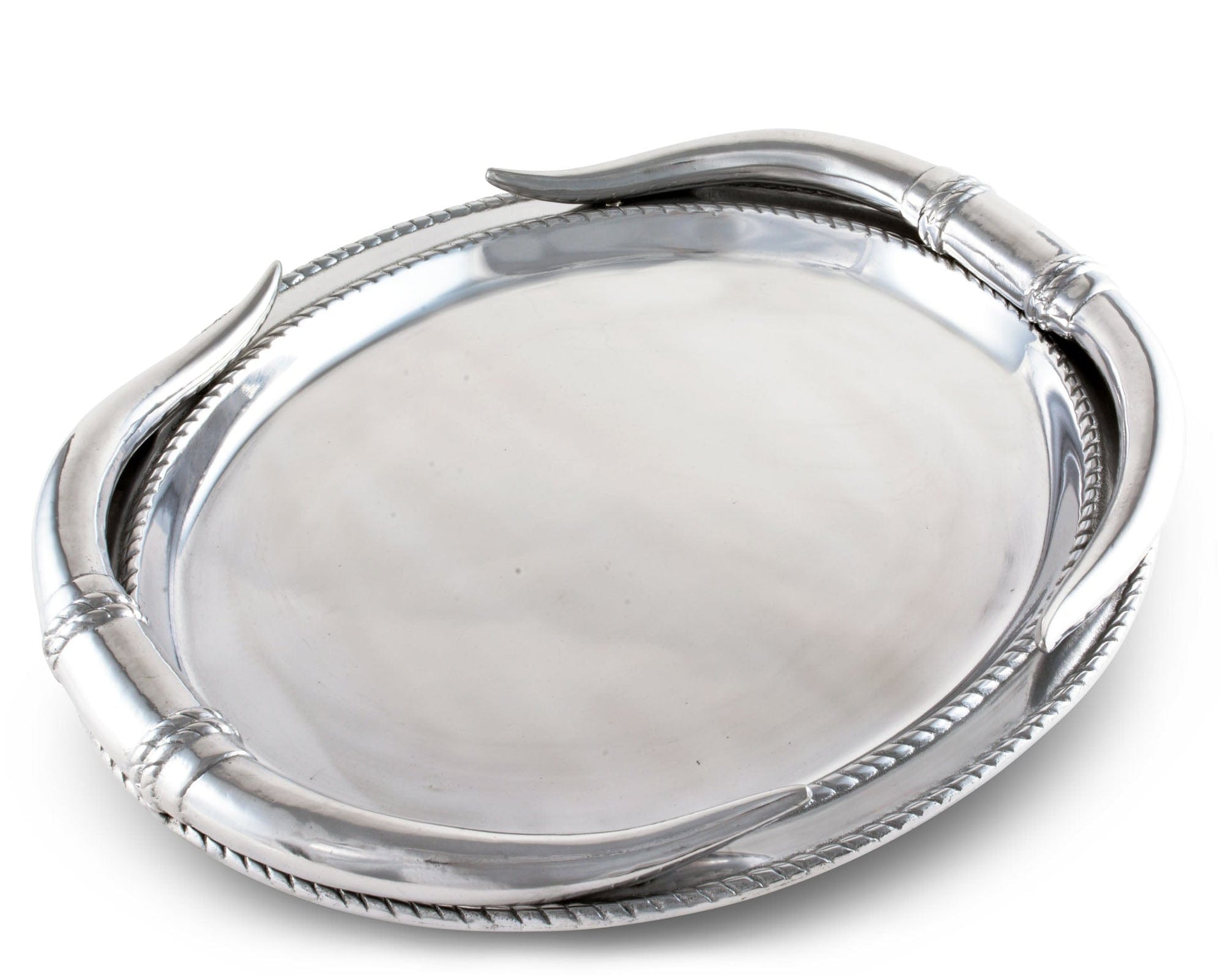 Longhorn Oval Platter by Arthur Court Designs