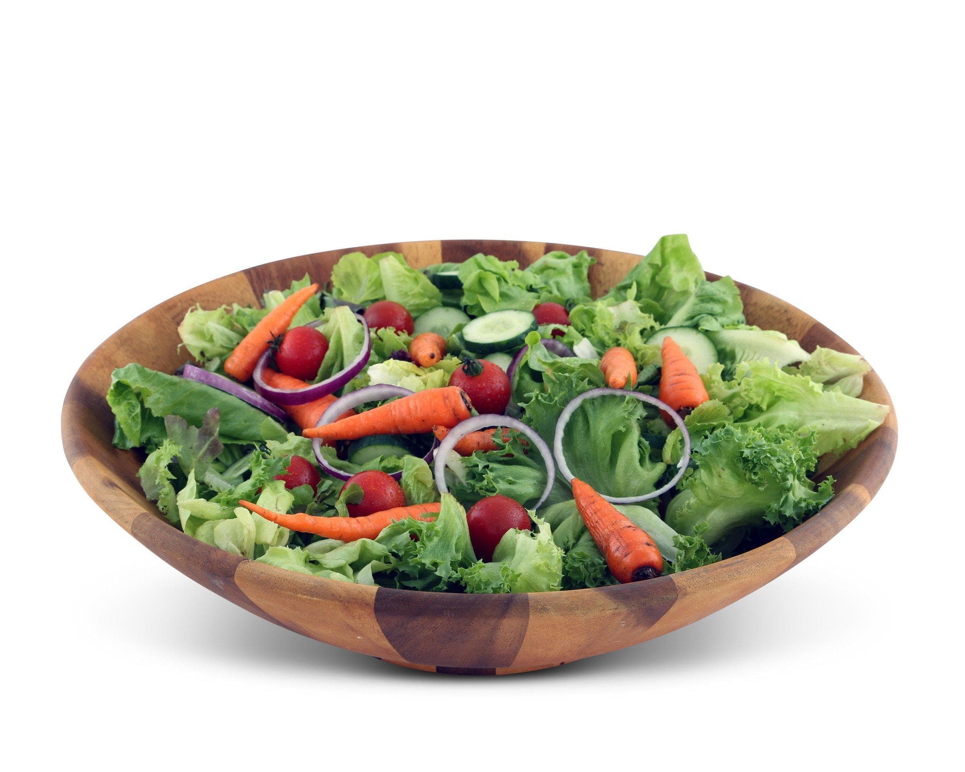 Wok Style Wooden Acacia Salad Bowl Extra Large by Arthur Court Designs