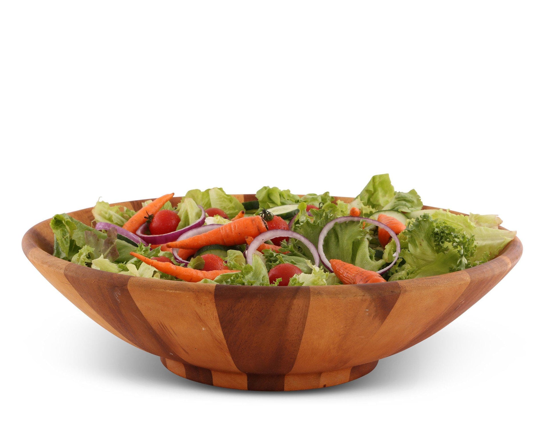 Wok Style Wooden Acacia Salad Bowl Extra Large by Arthur Court Designs
