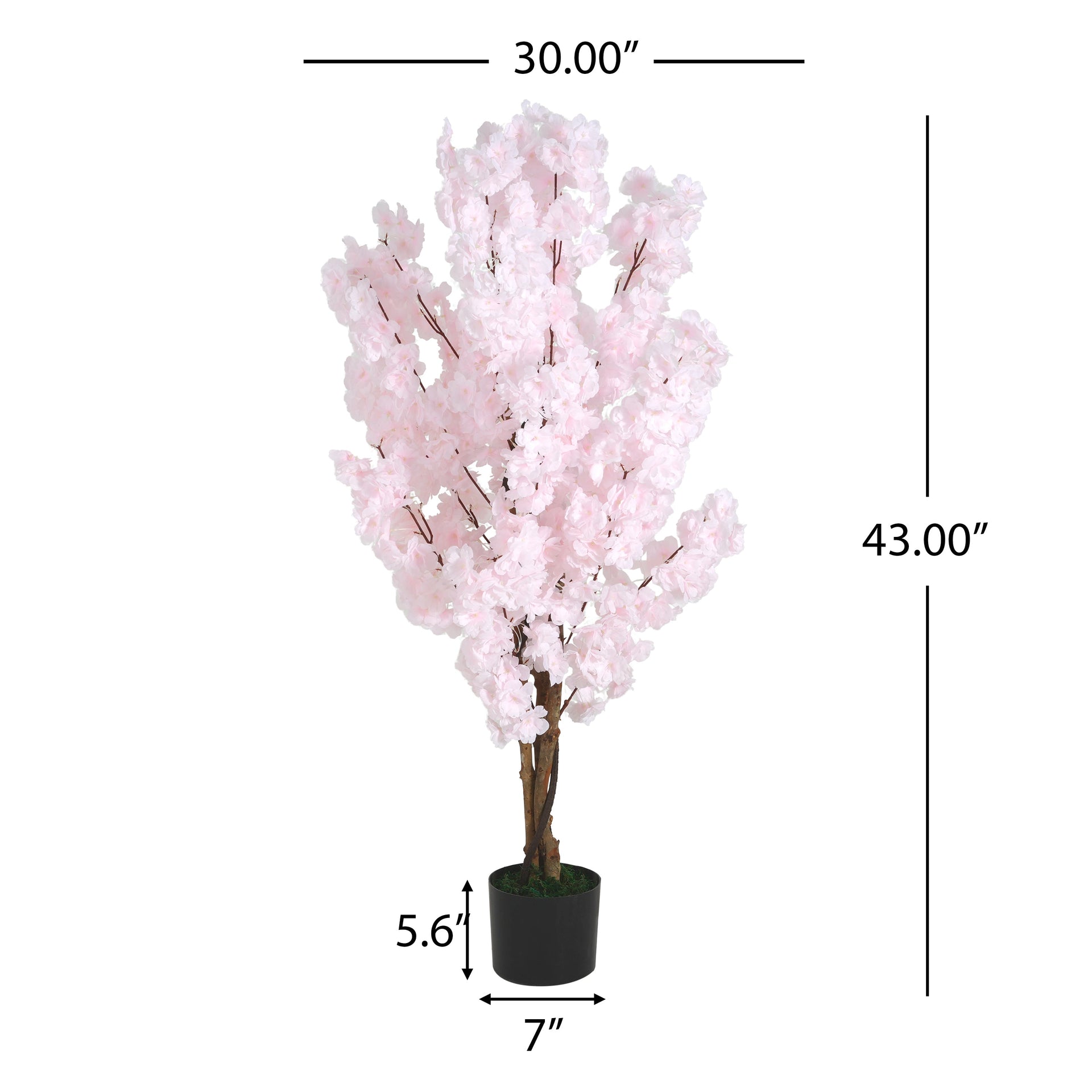 43' Artificial Cherry Blossom Tree with Pot