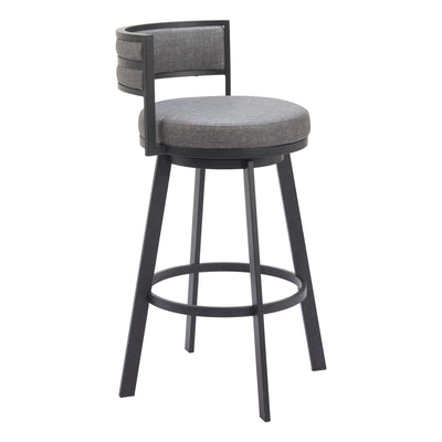 Gimsby Swivel Barstool Gray