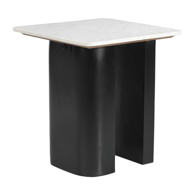 Fiora Side Table White & Black