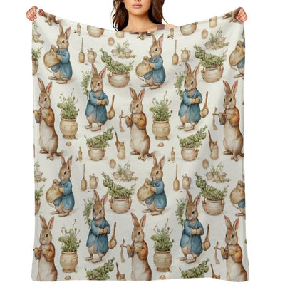 Peter Rabbit Watercolour Lightweight Throw Blanket