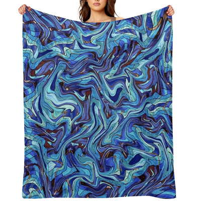 ABSTRACT-81 Lightweight Throw Blanket