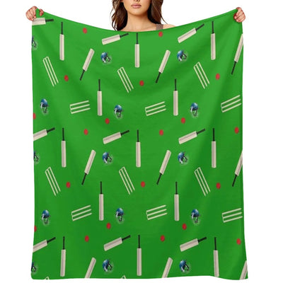 Cricket Pattern Throw Blanket