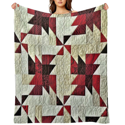 Triangle Fabric Eco-conscious Throw Blanket