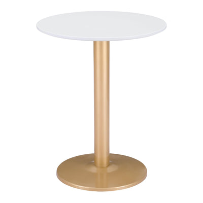 Alto Bistro Table White & Gold