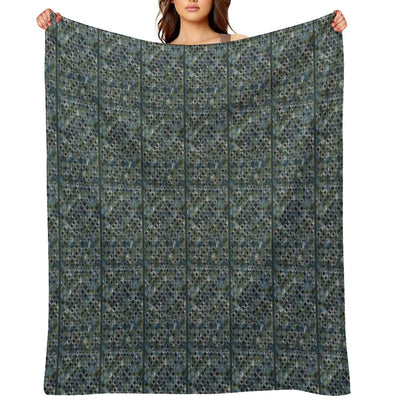 Blue Pattern 7 Versatility Throw Blanket