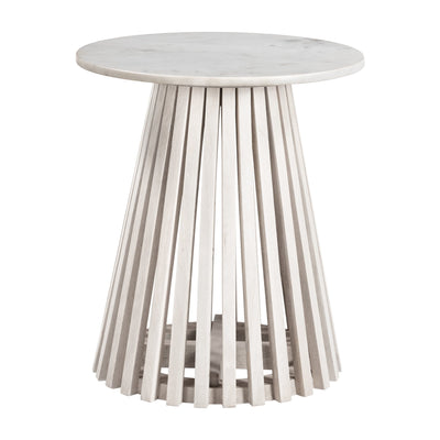 Mazara Side Table White & Whitewashed