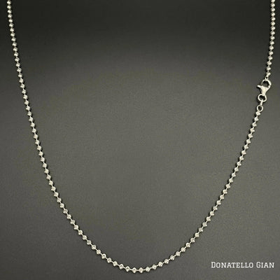 Sterling Silver 925 Bead Ball Chain 2MM, 16