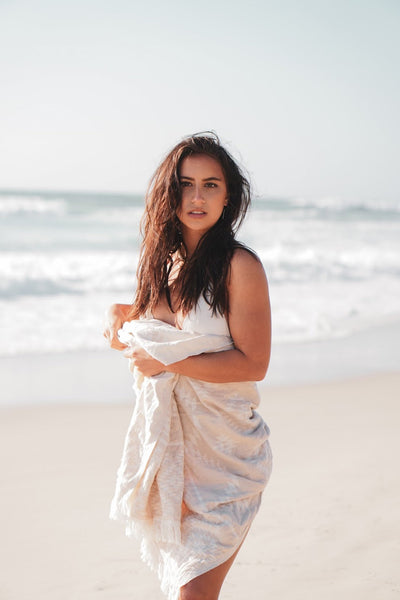 Aztec Beige Turkish Towel