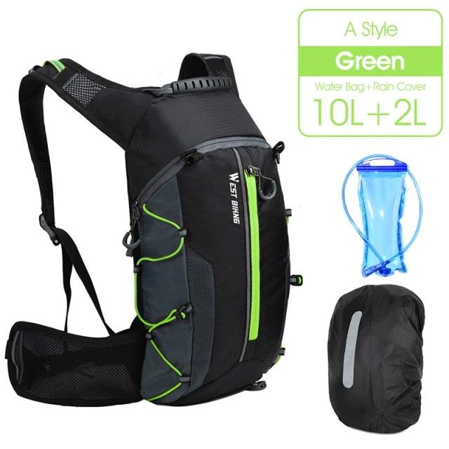 Bike Bags Portable Waterproof Backpack Cycling Water Bag Outdoor Sport Climbing Hiking Pouch Hydration Backpack Bike Backpack Mountain Biking Daypack Cycling Hiking Bicycle 10L