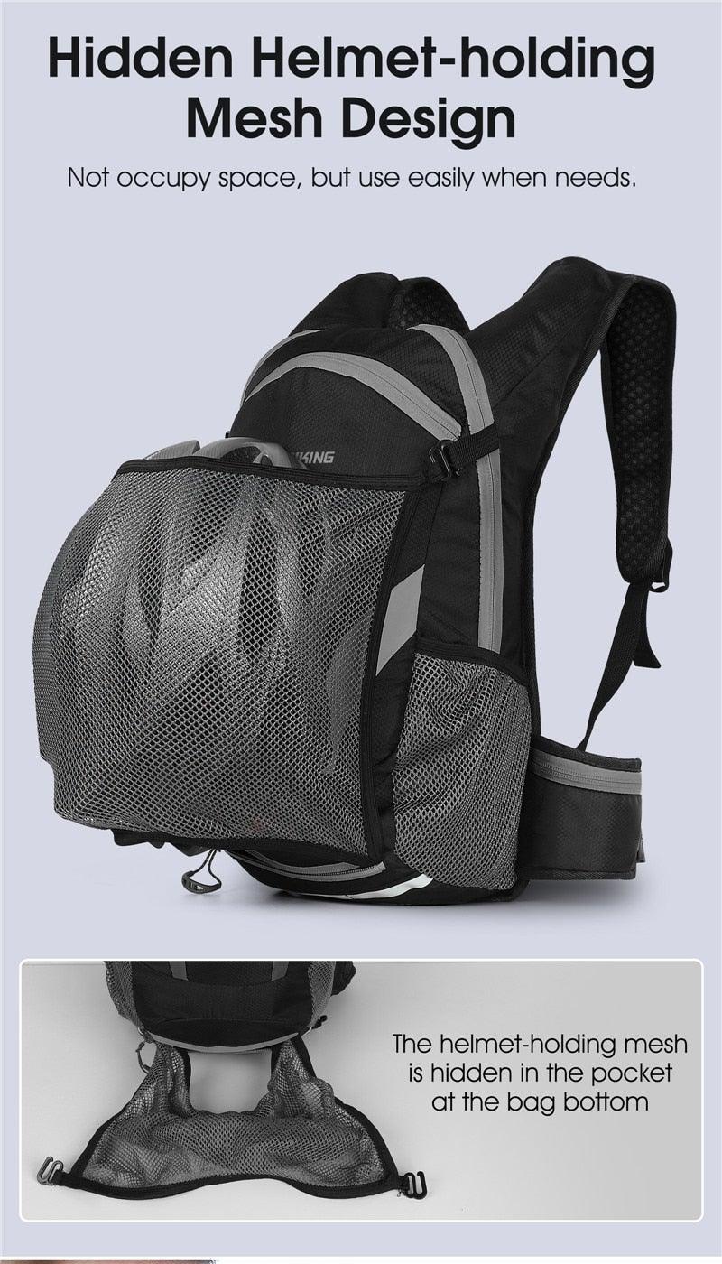 Bike Bags Portable Waterproof Backpack Cycling Water Bag Outdoor Sport Climbing Hiking Pouch Hydration Backpack Bike Backpack Mountain Biking Daypack Cycling Hiking Bicycle 10L