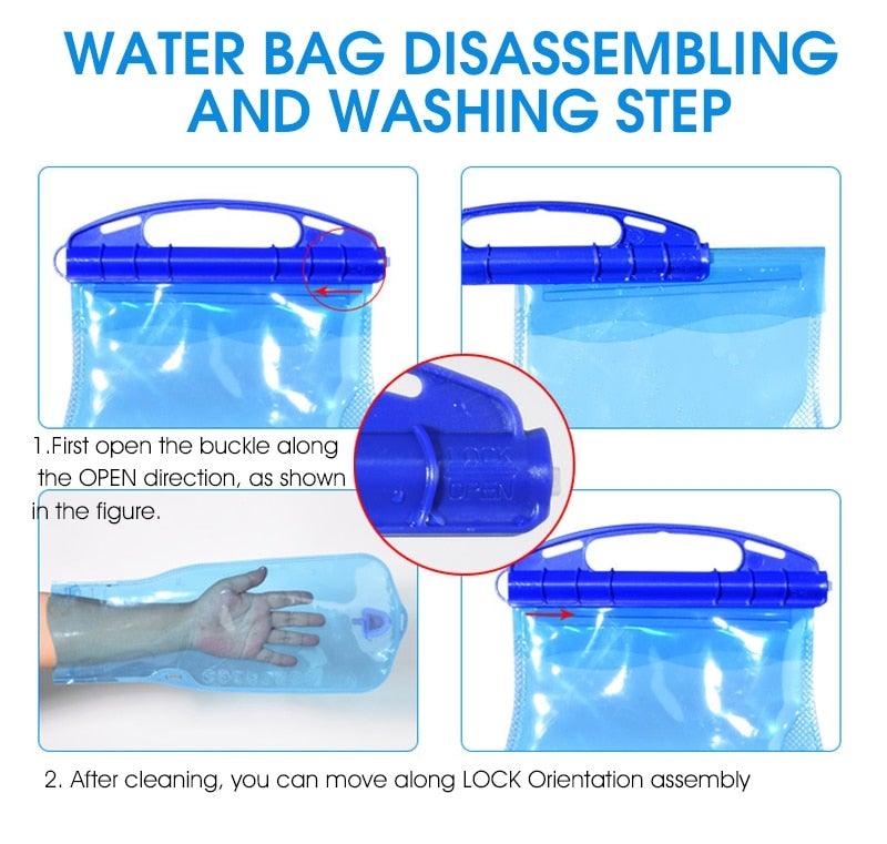 Bike Bags Portable Waterproof Backpack Cycling Water Bag Outdoor Sport Climbing Hiking Pouch Hydration Backpack Bike Backpack Mountain Biking Daypack Cycling Hiking Bicycle 10L