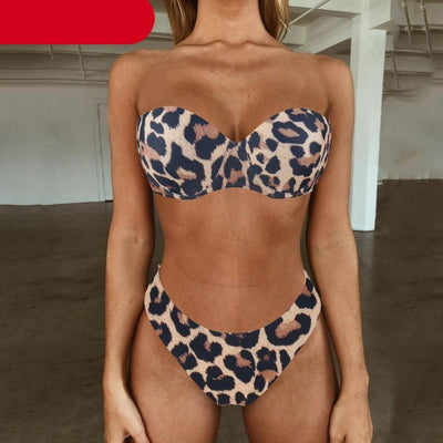 Bikini Set High Cut Solid Swimsuit Women Swimwear Push Up Bathing Suit Beachwear Leopard Bikini Women's Ribbed Underwire Bikini High Cut Bikini V Swimwear Butterfly Print High Leg Bikini Swimsuit