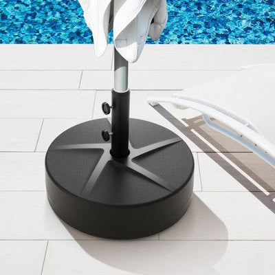 Patio Umbrella Base 88LBS Capacity Water and Sand Fillable Market Table Umbrella Stand-Black