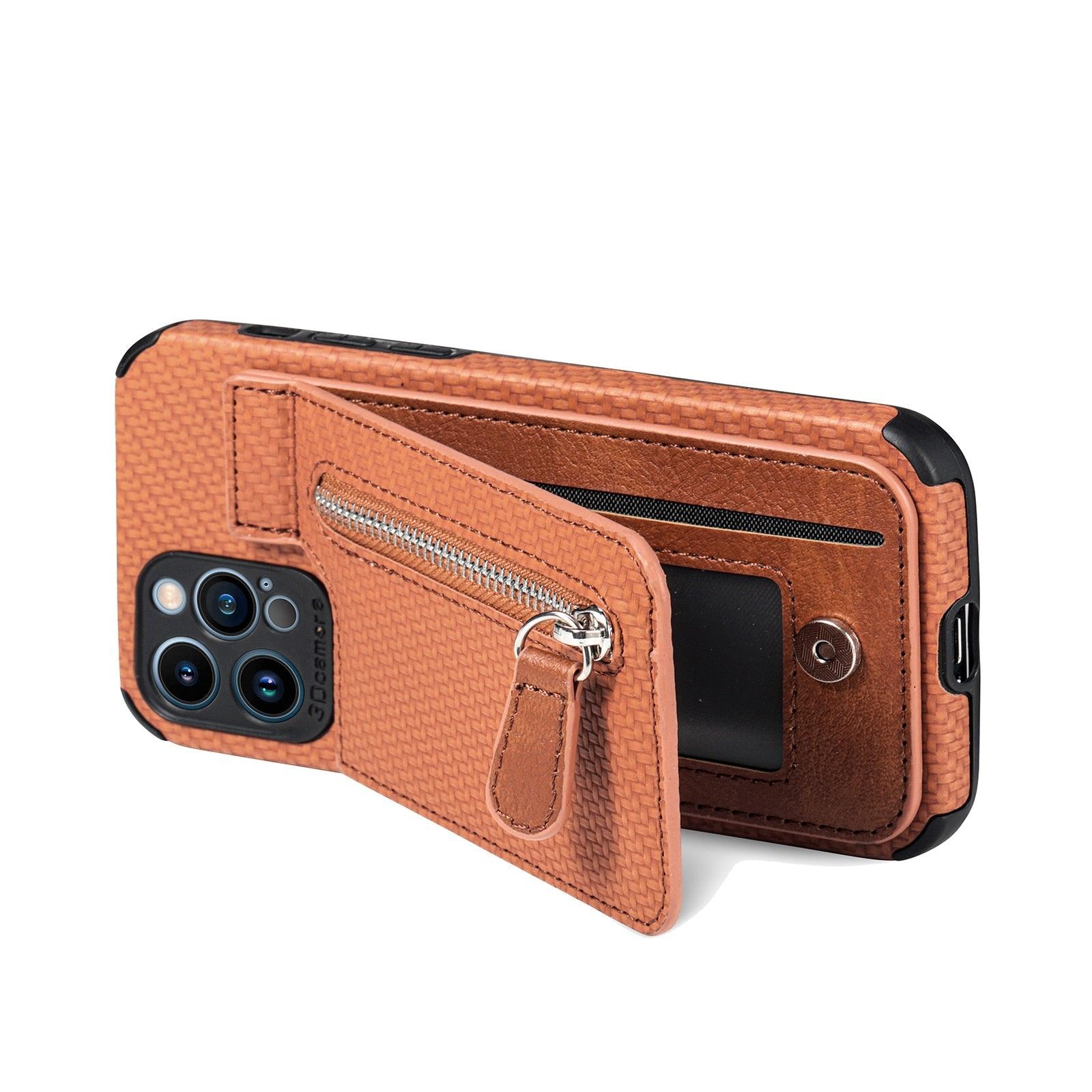 Blue Cards Wallet Leather Phone Case For Iphone 14 Plus 13 12 Mini 11 Pro Max X Xs Xr Men Luxury Business Purse Card Holder Cover Phone Case With Card Sleeve Men Phone Case
