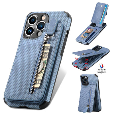 Blue Cards Wallet Leather Phone Case For Iphone 14 Plus 13 12 Mini 11 Pro Max X Xs Xr Men Luxury Business Purse Card Holder Cover Phone Case With Card Sleeve Men Phone Case