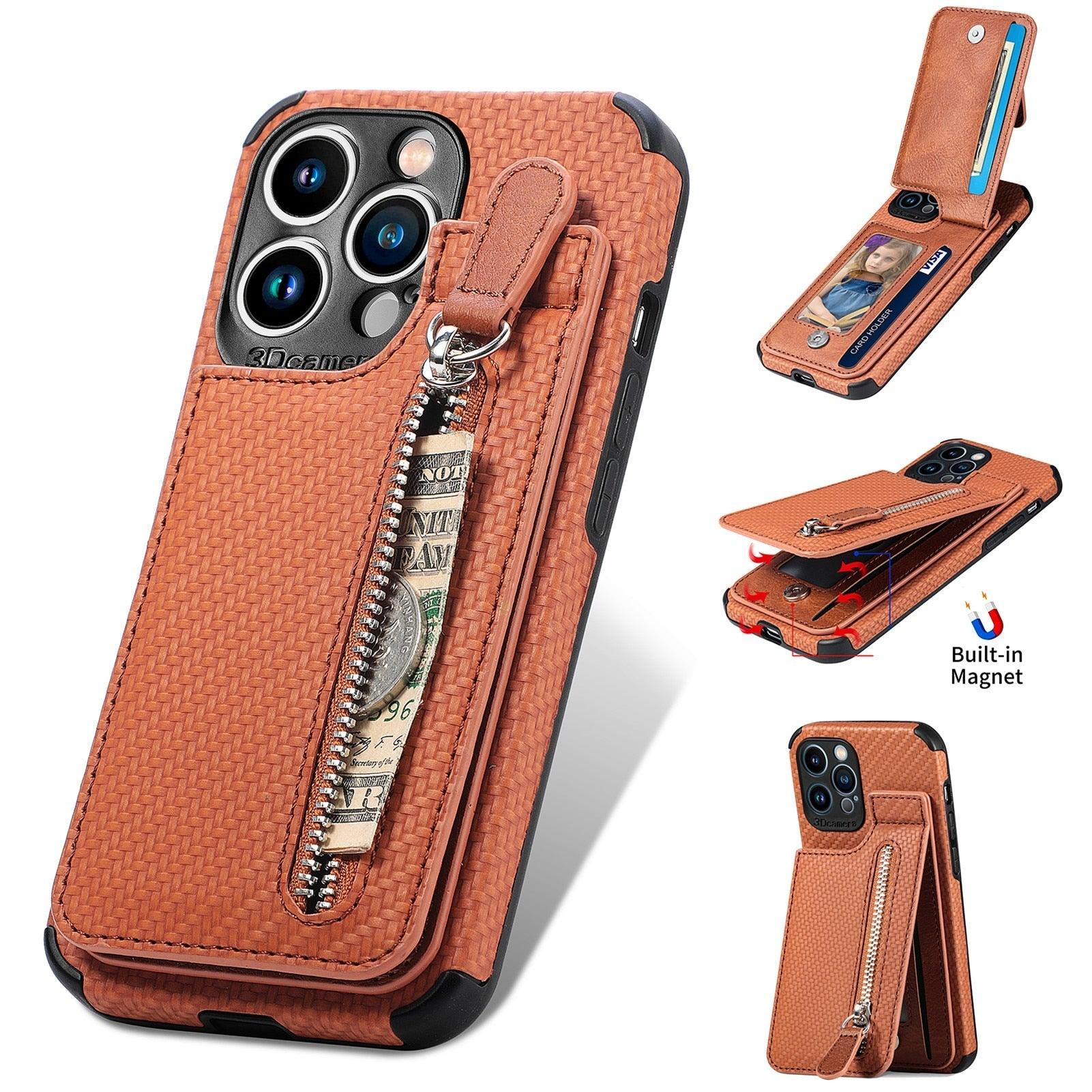Blue Cards Wallet Leather Phone Case For Iphone 14 Plus 13 12 Mini 11 Pro Max X Xs Xr Men Luxury Business Purse Card Holder Cover Phone Case With Card Sleeve Men Phone Case