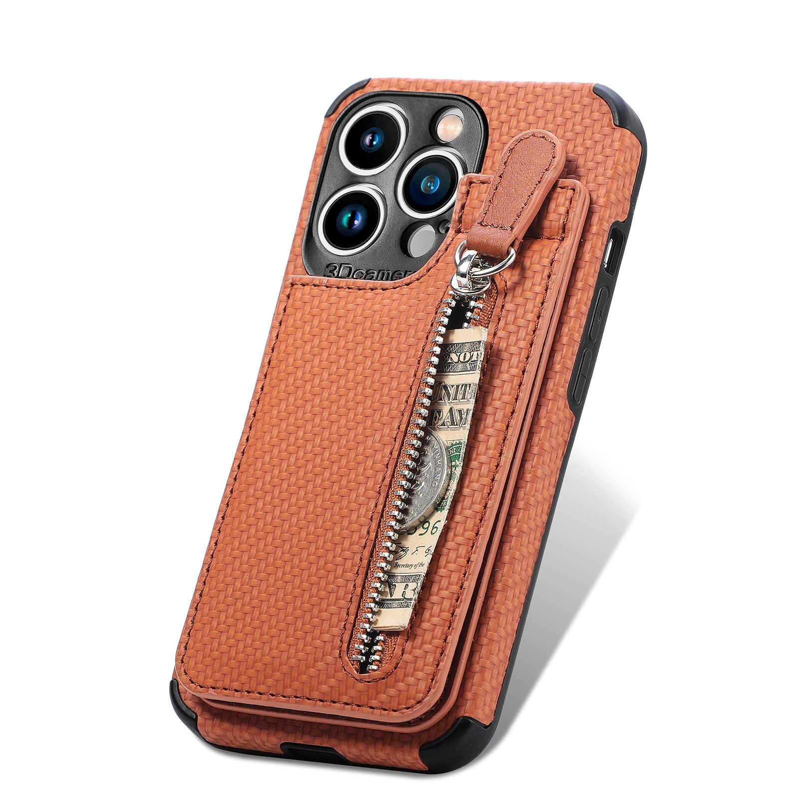 Blue Cards Wallet Leather Phone Case For Iphone 14 Plus 13 12 Mini 11 Pro Max X Xs Xr Men Luxury Business Purse Card Holder Cover Phone Case With Card Sleeve Men Phone Case