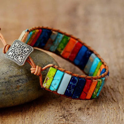 Boho Chic Leather Bracelet