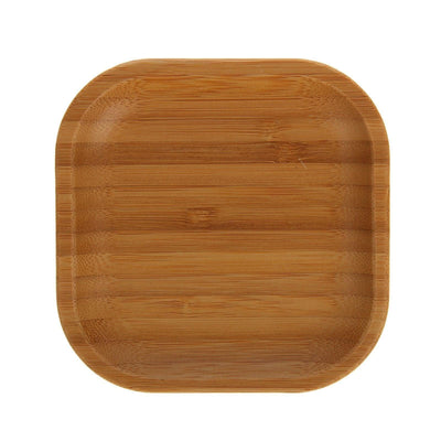 Set Of 12 Bamboo Square Plate 4