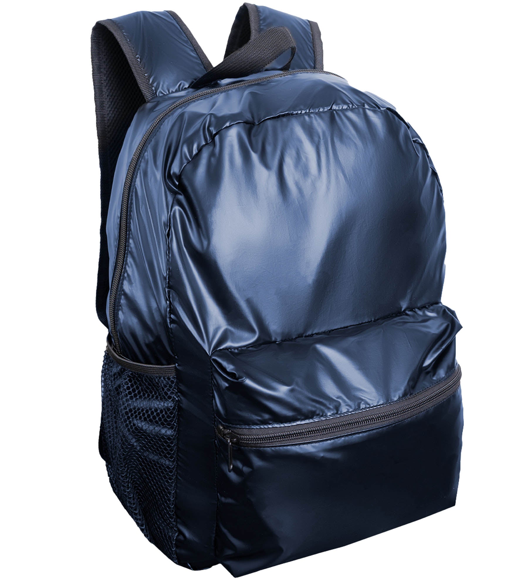 Boarding Pass Recycled Metallic Foldable & Packable Pouch Backpack