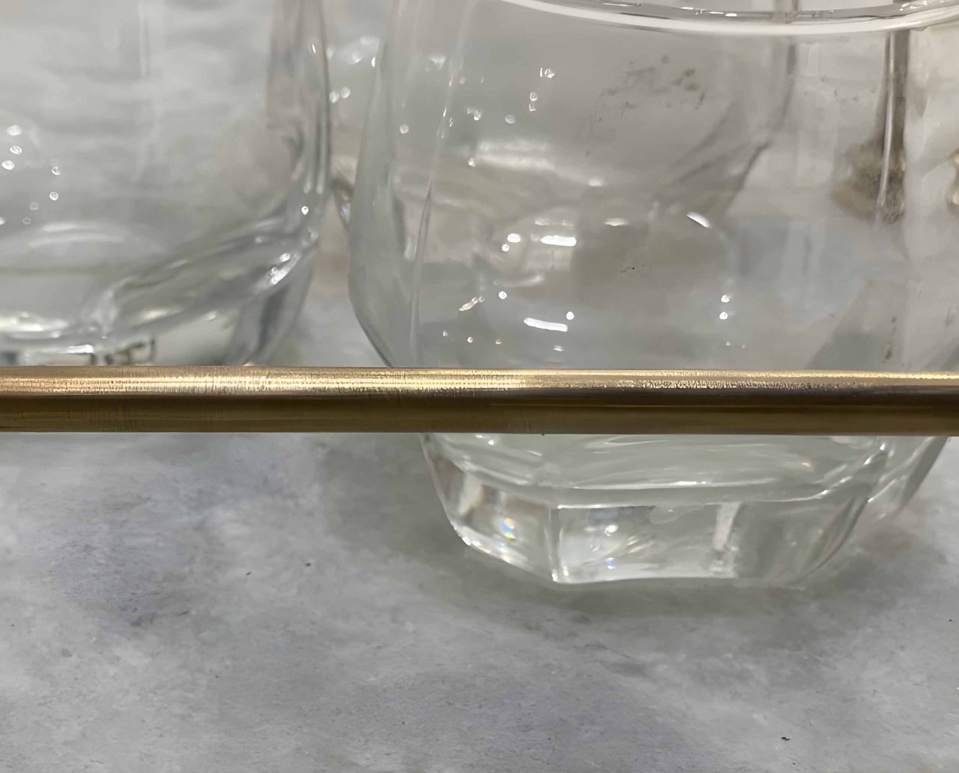 Victorian Brass Gallery Rail - Antique Brass By Hand