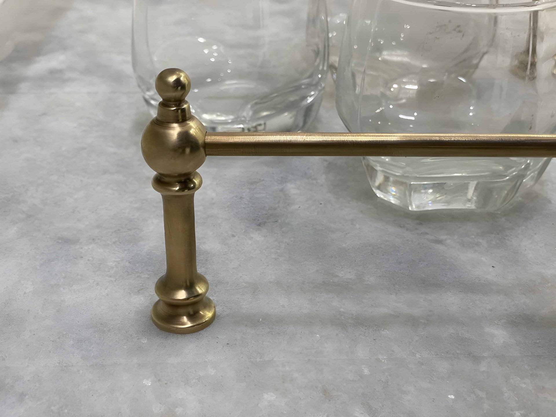 Victorian Brass Gallery Rail - Antique Brass By Hand