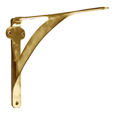 Classic Shelf Bracket - Brass Brushed