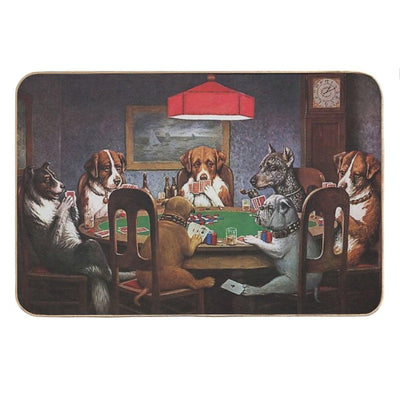 Dogs Playing Poker A Friend In Need (High Resolution), C.M. Coolidge Bath Mat