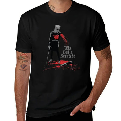 'Tis But A Scratch! Rolled Sleeves T-Shirt