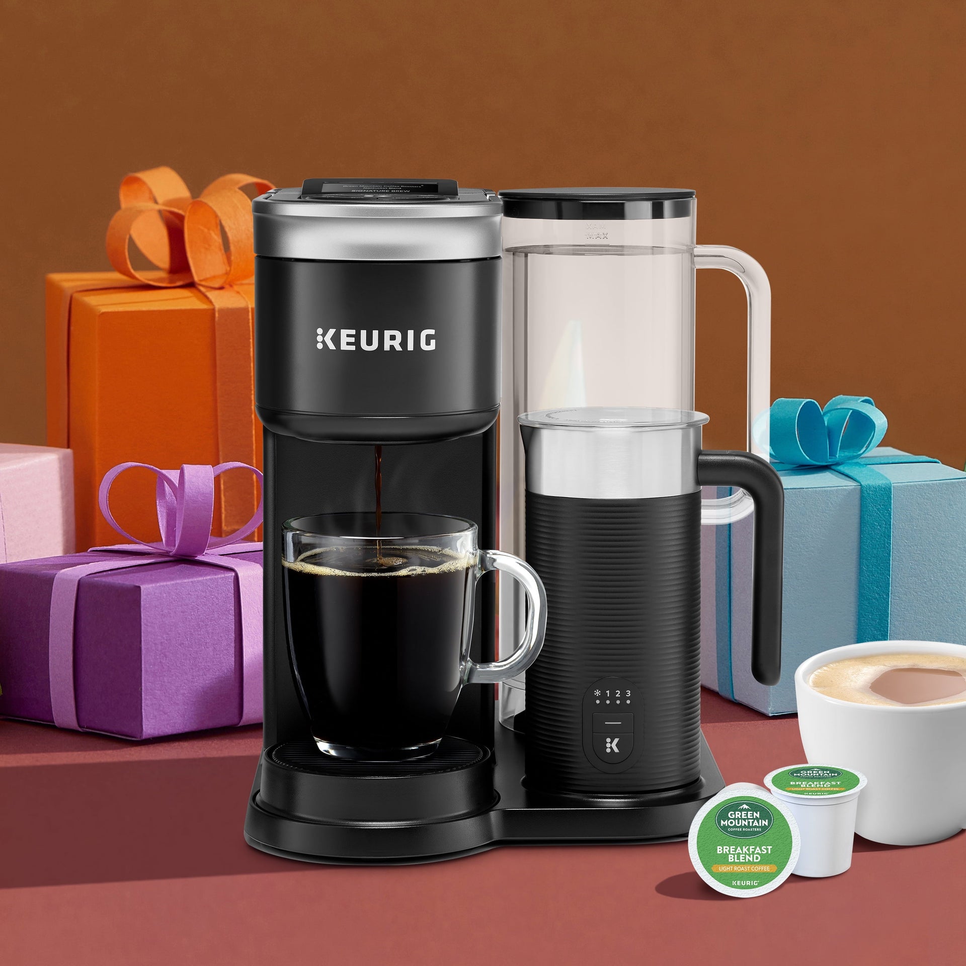 K-Supreme SMART Coffee Maker, Multistream Technology, Brews 6-12Oz Cup Sizes, Black