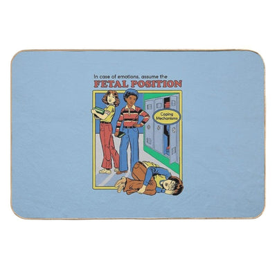 Assume The Fetal Position High-Traffic Bath Mat
