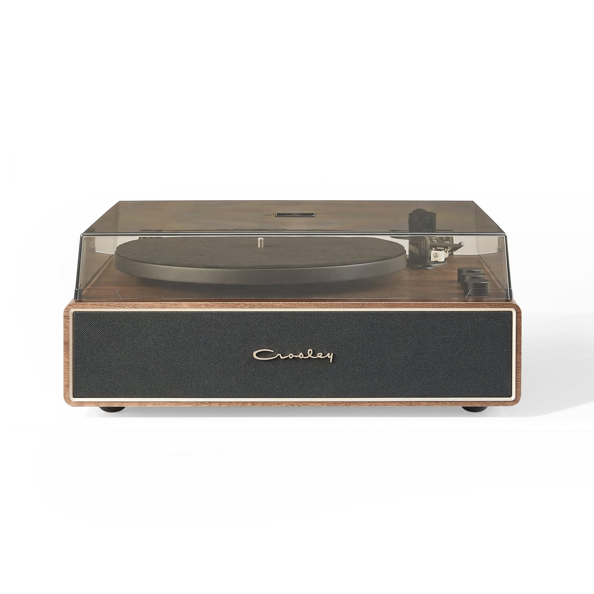 Crosley Stave Record Player - Walnut/Gold