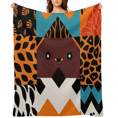 Animal Print Multi-functional Throw Blanket