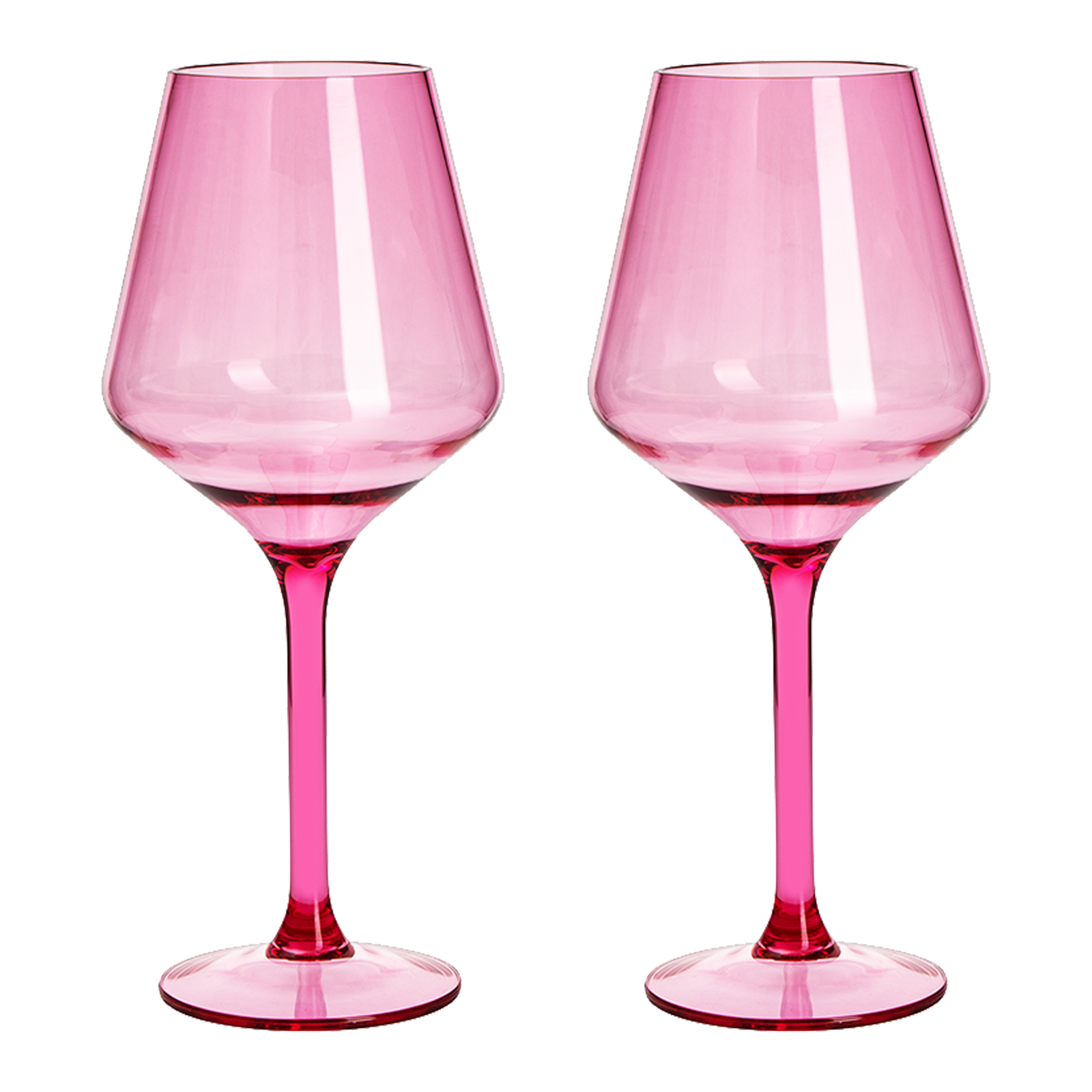 Floating Wine Glasses for Pool - Set of 2-15 OZ Shatterproof Poolside Wine Glasses, Tritan Plastic Reusable Stemware, Beach Outdoor Cocktail, Wine, Champagne, Water Glassware - Spring Summer (Green)