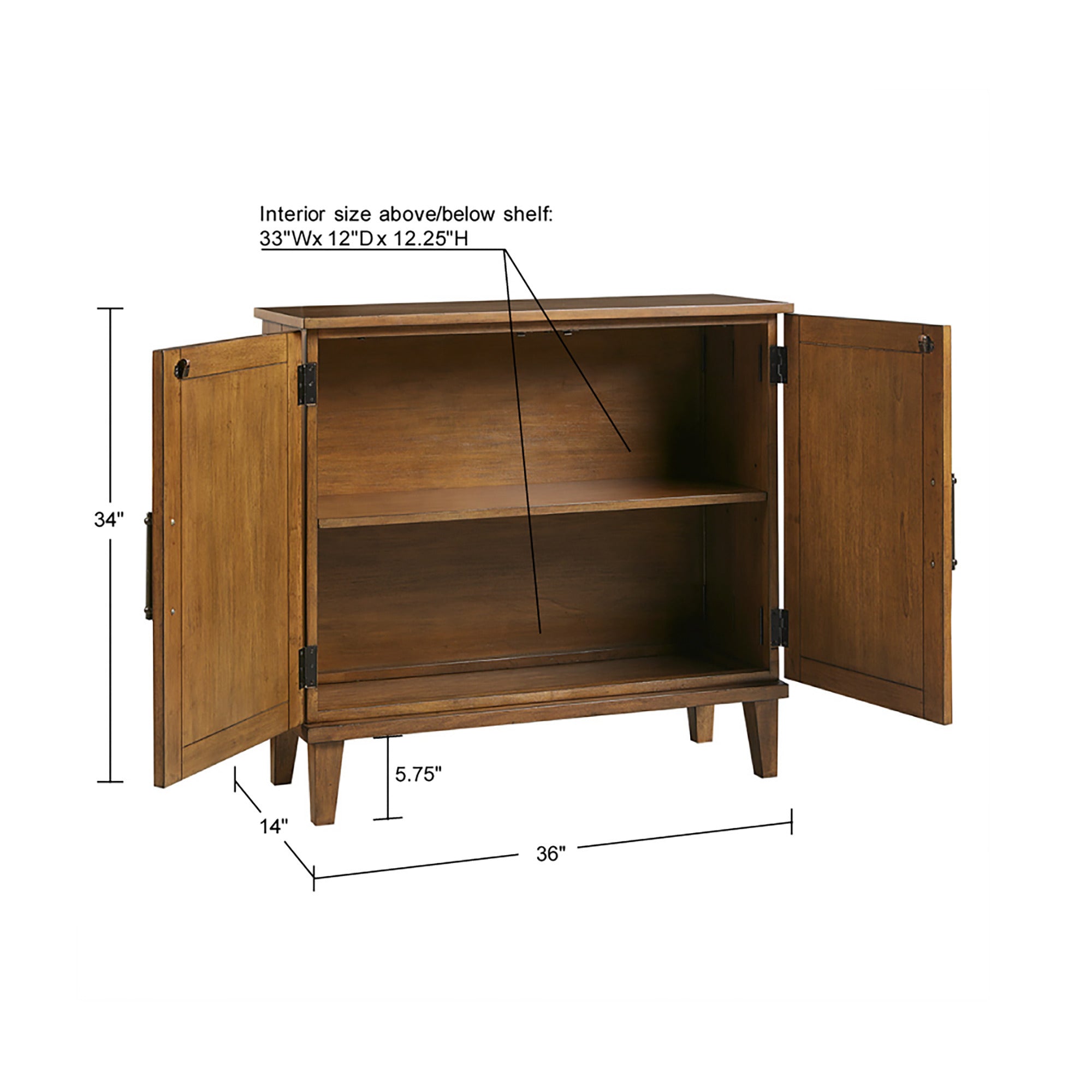 Seagate Handcrafted Seagrass 2-Door Accent Chest