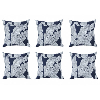 6 Pack Outdoor Pillow Covers - 18x18 Inch Water-Repellent Fabric