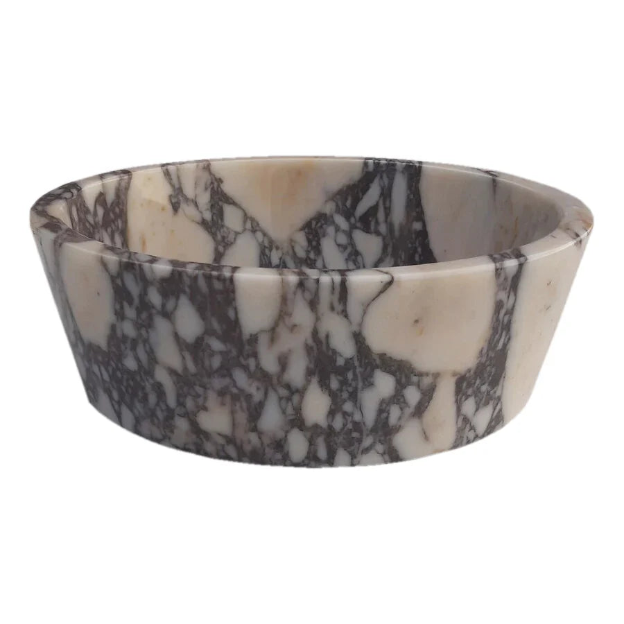 Calacatta Viola Marble Tapered Above Vanity Bathroom Sink Honed/Matte (D)16